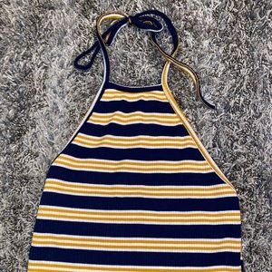 stripped halter